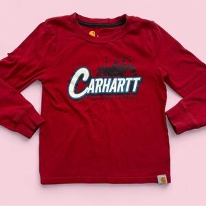 Carhartt Farm & Ranch Division Red Long Sleeve Tee Size 5